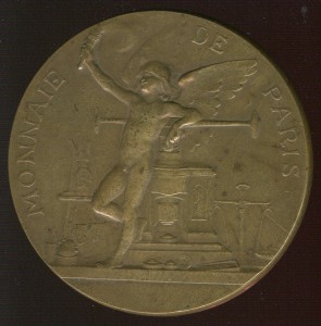 Настольная медаль Парижский монетный двор 1900 год