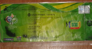Продам билет с ЧМ 2006 Сауд.Аравия - Украина