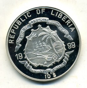 Либерия 10 долларов