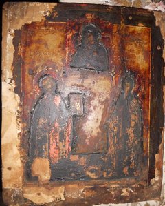 Святитель Николай Чудотворец и Параскева в предстоянии иконе