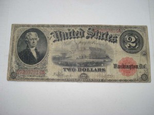2 Доллара США 1917г Legal Tender