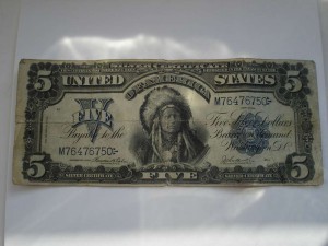 5 Долларов США 1899г.Silver Sertificate