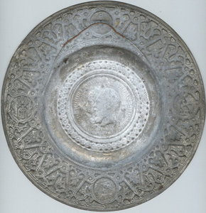 Коронационная медная тарелка император Александр III 1883