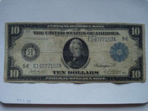 10 долларов 1914г.