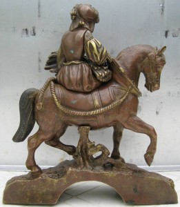 Бронзовая статуэтка "Девушка со снопом на лошади"