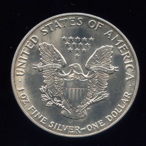 1 доллар 1990 г. Шагающая свобода, 0.9993 SILVER