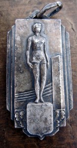 Спортивный жетон 1930-х серебро.