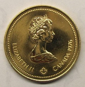 100$ Канада, золото.