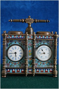 Часы каретные с барометром
