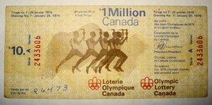 Лотерейный билет на1000000$,Канада Олимпиада 1976г.