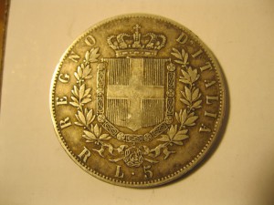 5 лир 1878г