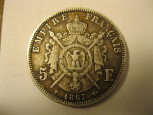 5 франков 1867г