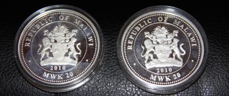 2 монеты Малави. серебро