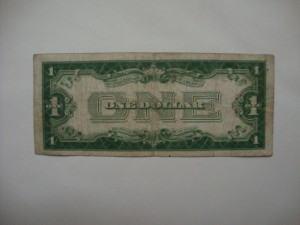 1 доллар-США-Силвер Сертификат-1928г. Оригинал. Серия-А.
