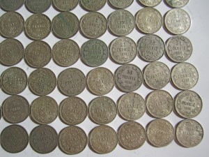 Финляндия 25 пенни 104 шт. 1873-1917 Хорошие Много в Люксе