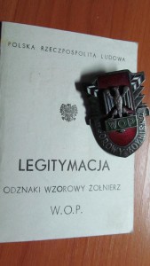Польский знак на Советского майора-пограничника.