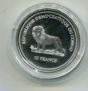 Конго.10 фр.2006