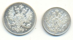 25 и 50 пенни 1916, Русская Финляндия