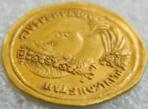 Солид Констанций II,золото