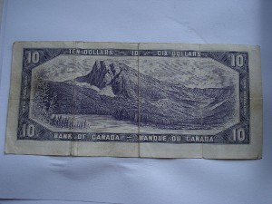 10 долларов 1954г.Канада