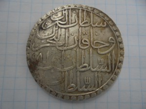 двойная золта (60 пара) султана Мустафы 3-го, Стамбул, 1181г