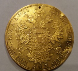 4 дуката 1911 года, Австро-Венгрия, золото, цена