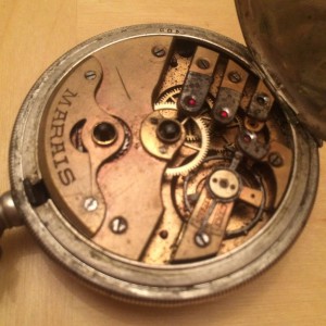 Часы карманные серебряные