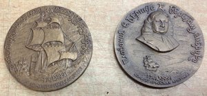2 медали Комитета Русская Америка 1991 год ЛМД