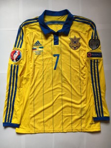 Оригинальная игровая футболка сборной Украины