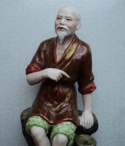 Статуэтка китайского мудреца Янь Гуан 1950-тые. гг.