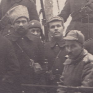 Солдаты эстонской части на позиции. 1918-1919 гг.