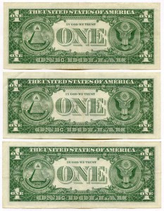 $1 (1935) 2 шт.; $1 (1957) – 3 шт.; $2 (1928; 1953; 1963; 19