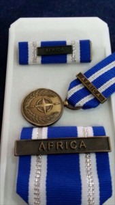 Медаль НАТО за операции в Африке. Люкс.