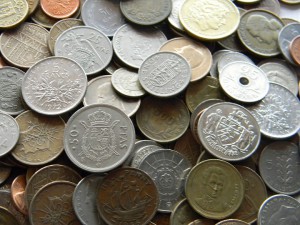 Мешок иностранных монет, 10 кг