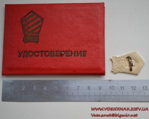 Знак "Юный инспектор движения" с документом