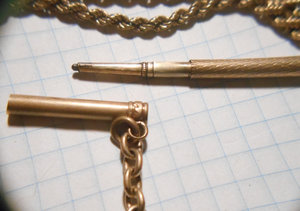 AU Старинные карманные часы в полном комплекте и с карандаш