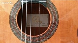 Автограф Пако де Лусия на гитаре