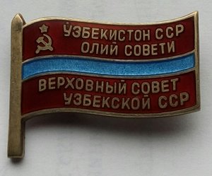 Депутат УзССР, на булавке.(2).