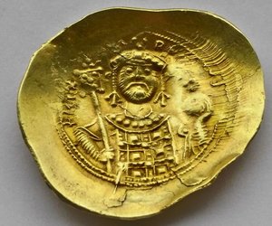 Монета Византия Михаил IV. Золото.