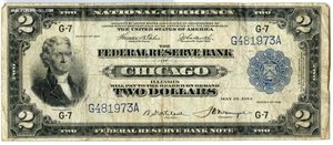 2 доллара 1914 Сhicago