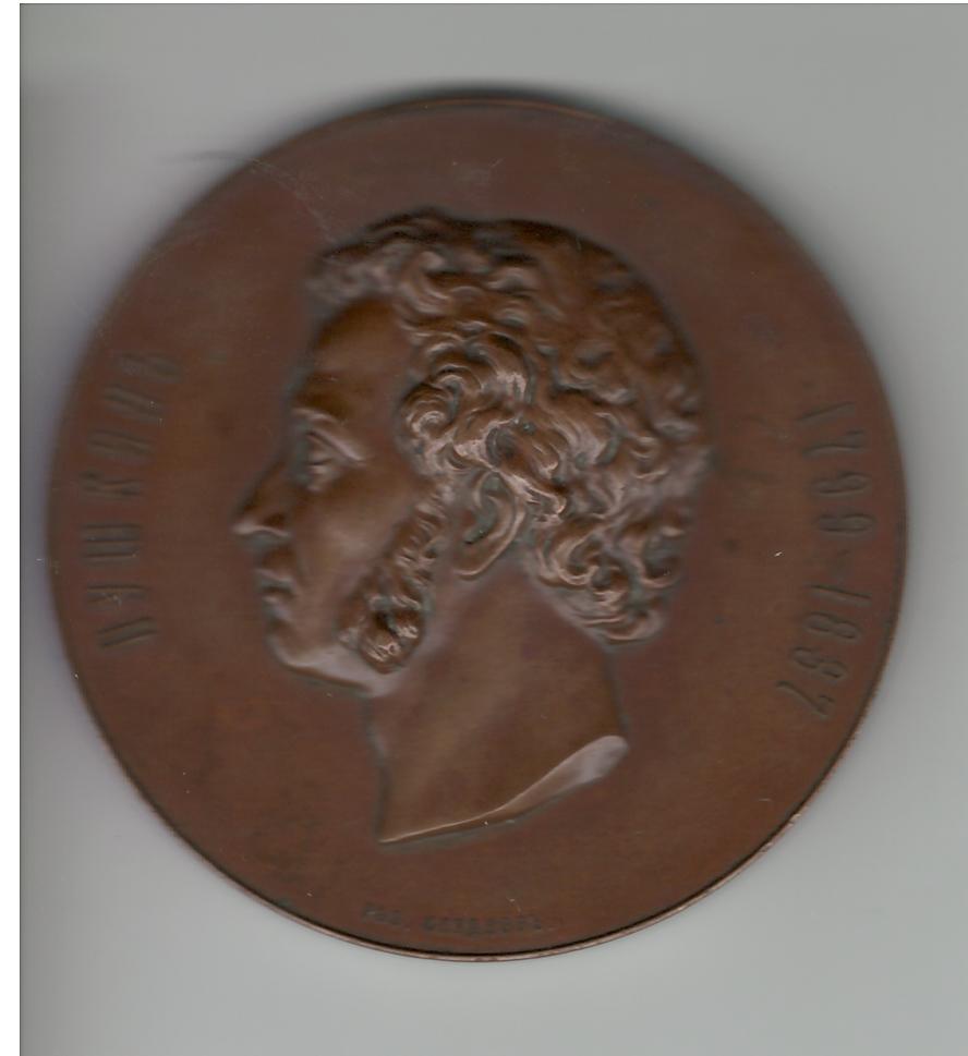Настольная медаль А.С. Пушкин 1799 - 1899