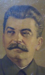 Портрет Сталина Холст размер 79 на 56,5