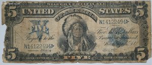 5 долларов с индейцем 1899г