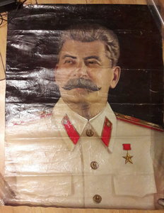 Портрет Сталина, холст 80х60 см.
