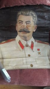 Портрет Сталина, холст 80х60 см.