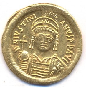 Солид 527-565 г.г. - Юстиниан 1 .