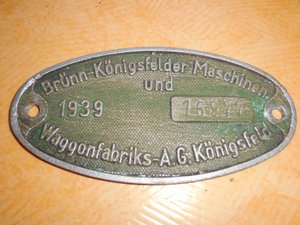 Табличка с вагона ЖД 3 рейх 1939г