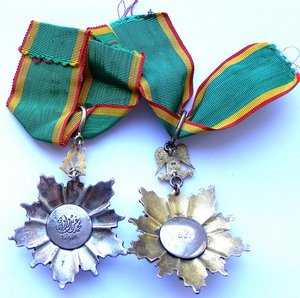 Египет. Ордена Республики I-II степ. I-II тип.Серебро-пробы