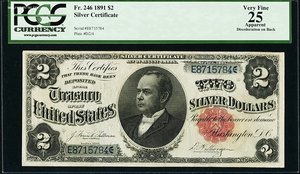 США 2$ 1891 год