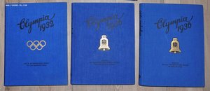Книги (альбомы) Олимпиада 1932 + 1936 1 и 2 часть